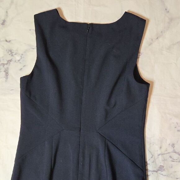 Ann Taylor Navy Sleeveless Midi Dress - Picture 7 of 9